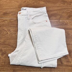 Universal Thread NWOT Beige Highest Rise Straight Crop Denim Jeans size 14/32